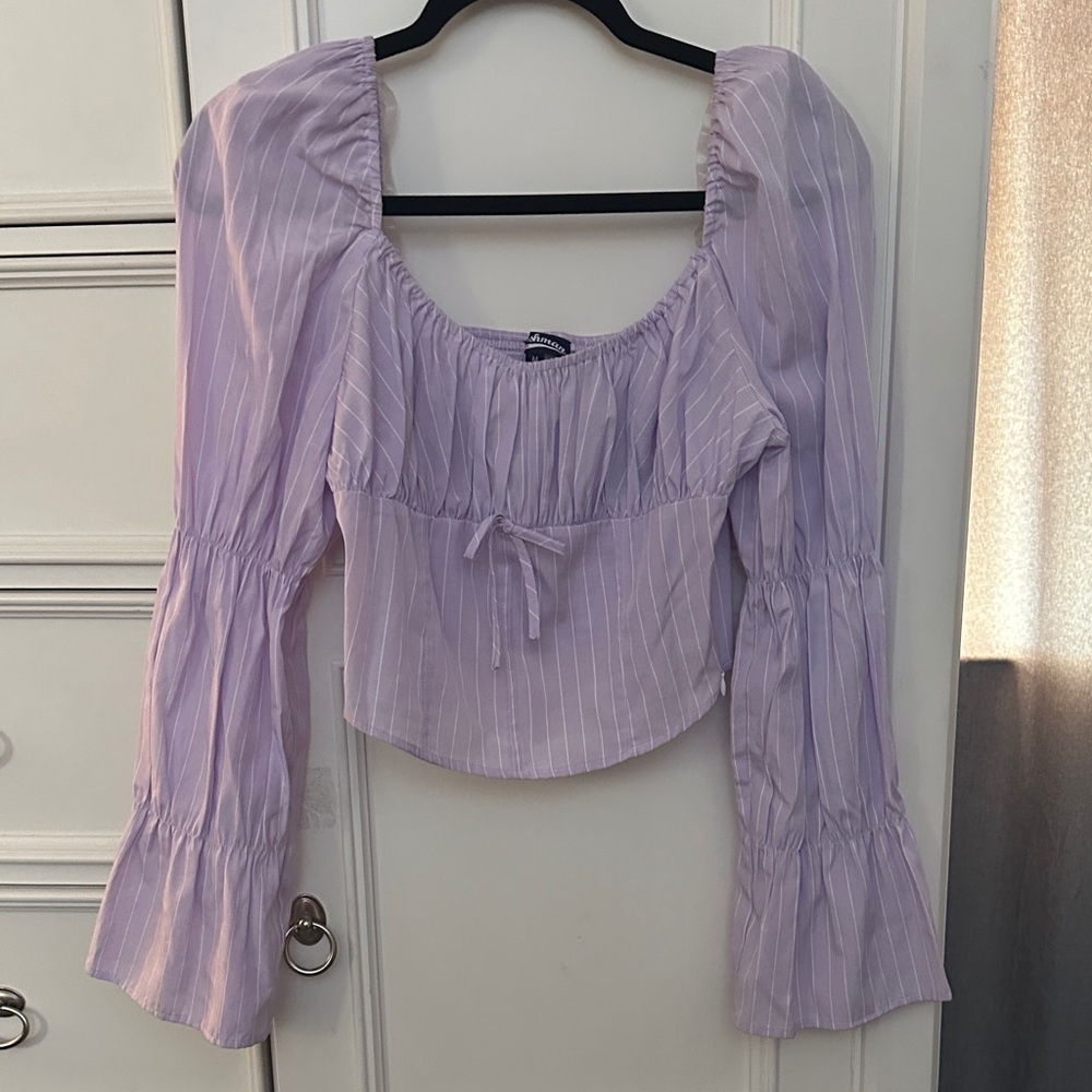 Freshman Lilac Striped Blouse
